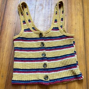 Striped tank top for women
